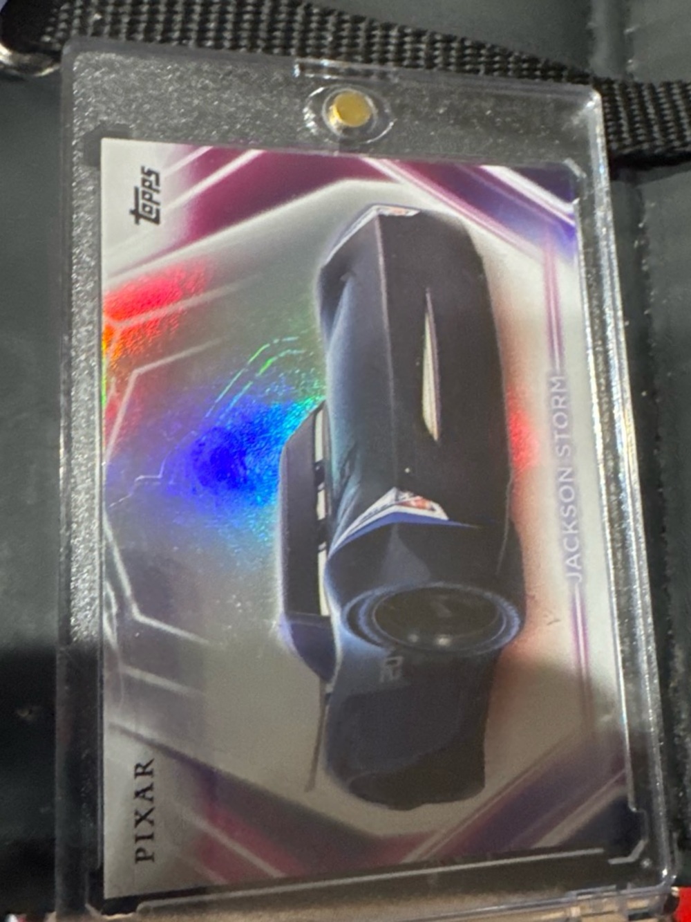 Topps Pink and White Jackson Storm Trading Card Lanyard Holder